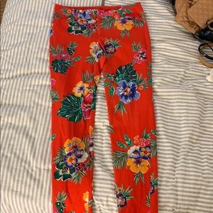 Old Navy Floral Pixie Pants